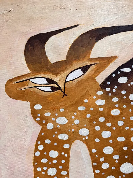 Зображення "рись-капучись" від Марта Лешак, розмір: 55x80cm, матеріали: акрил, полотно, медіум: Живопис, місто: львів, ціна: $250 Фото 3 з 6.