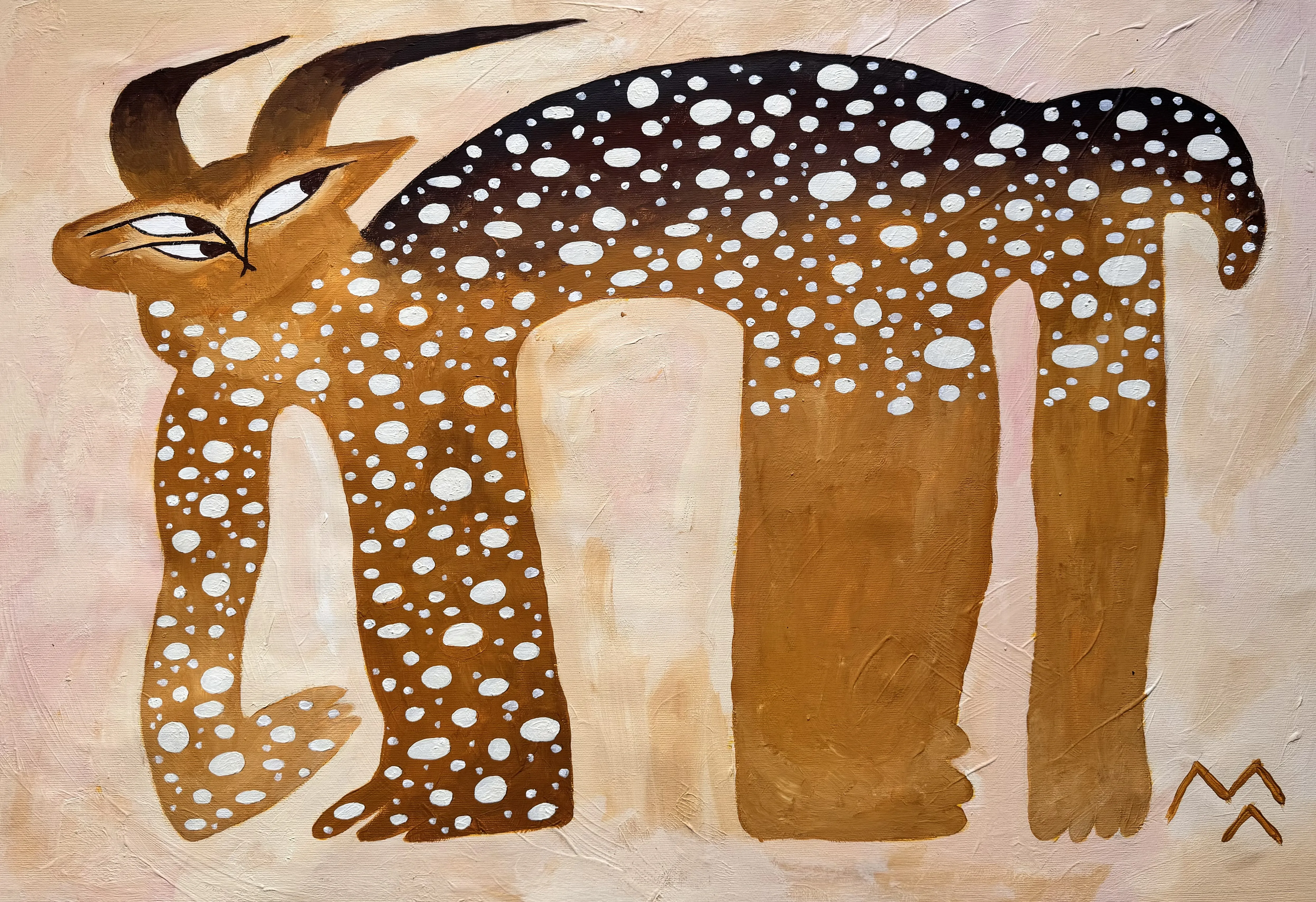 Зображення "рись-капучись" від Марта Лешак, розмір: 55x80cm, матеріали: акрил, полотно, медіум: Живопис, місто: львів, ціна: $250 Фото 6 з 6.