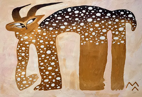 Зображення "рись-капучись" від Марта Лешак, розмір: 55x80cm, матеріали: акрил, полотно, медіум: Живопис, місто: львів, ціна: $250 Фото 6 з 6.