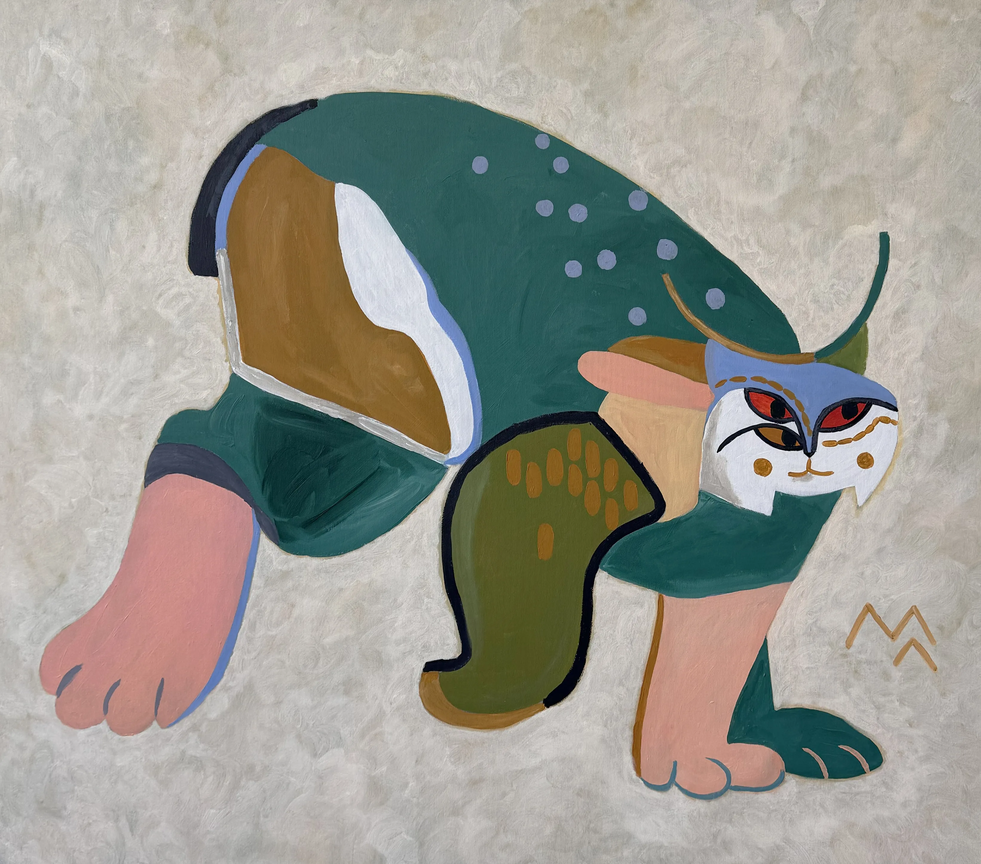 Зображення "рисьлет" від Марта Лешак, розмір: 110x95cm, матеріали: акрил, полотно, медіум: Живопис, місто: Львів, ціна: $500 Фото 1 з 4.