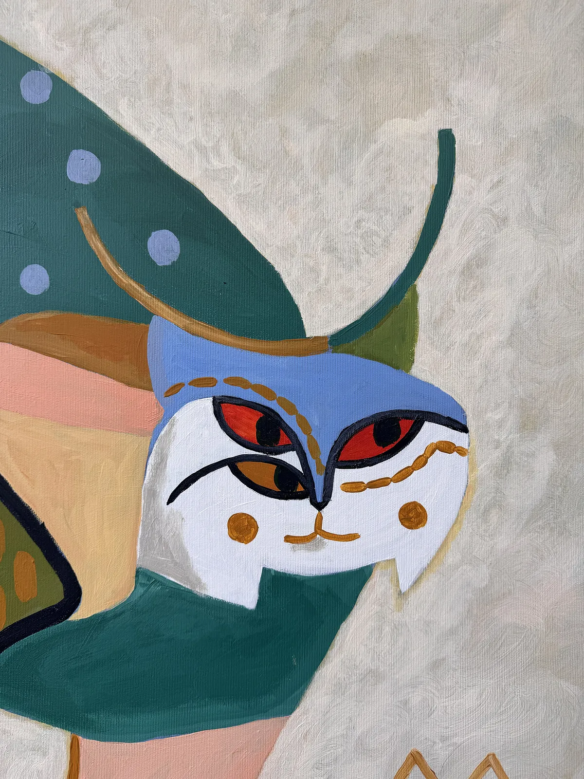 Зображення "рисьлет" від Марта Лешак, розмір: 110x95cm, матеріали: акрил, полотно, медіум: Живопис, місто: Львів, ціна: $500 Фото 3 з 4.