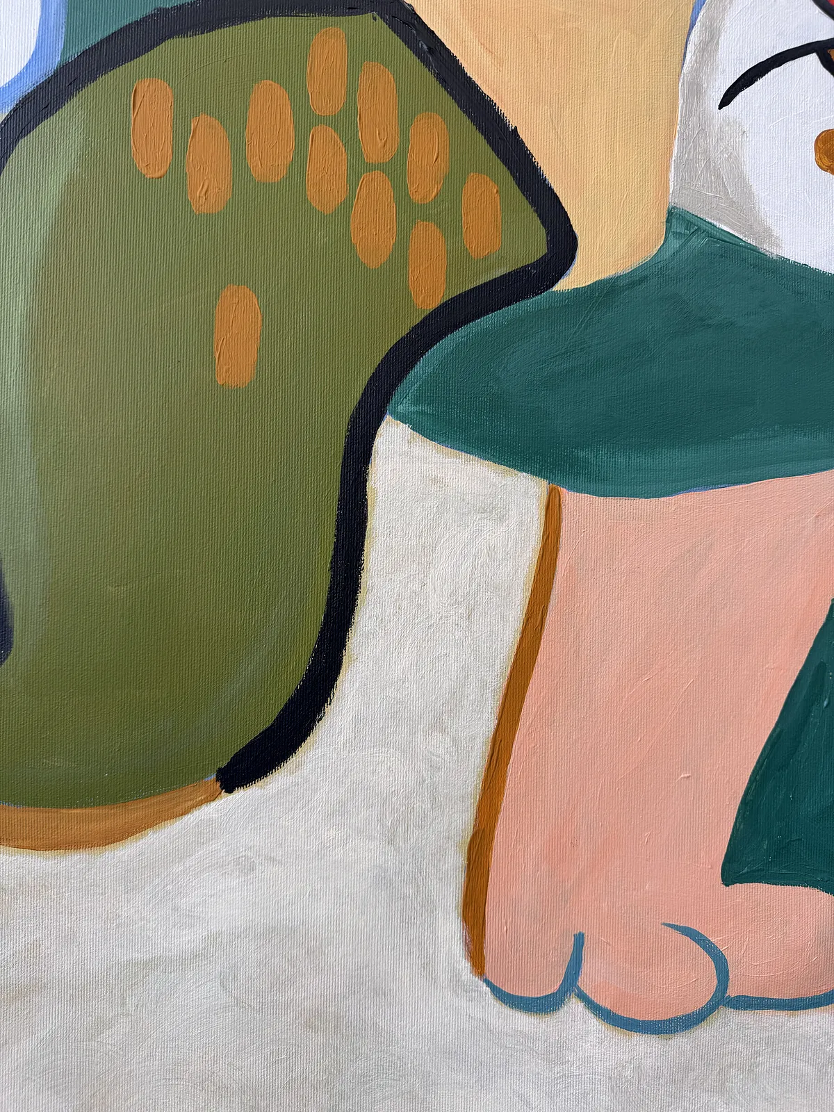Зображення "рисьлет" від Марта Лешак, розмір: 110x95cm, матеріали: акрил, полотно, медіум: Живопис, місто: Львів, ціна: $500 Фото 4 з 4.