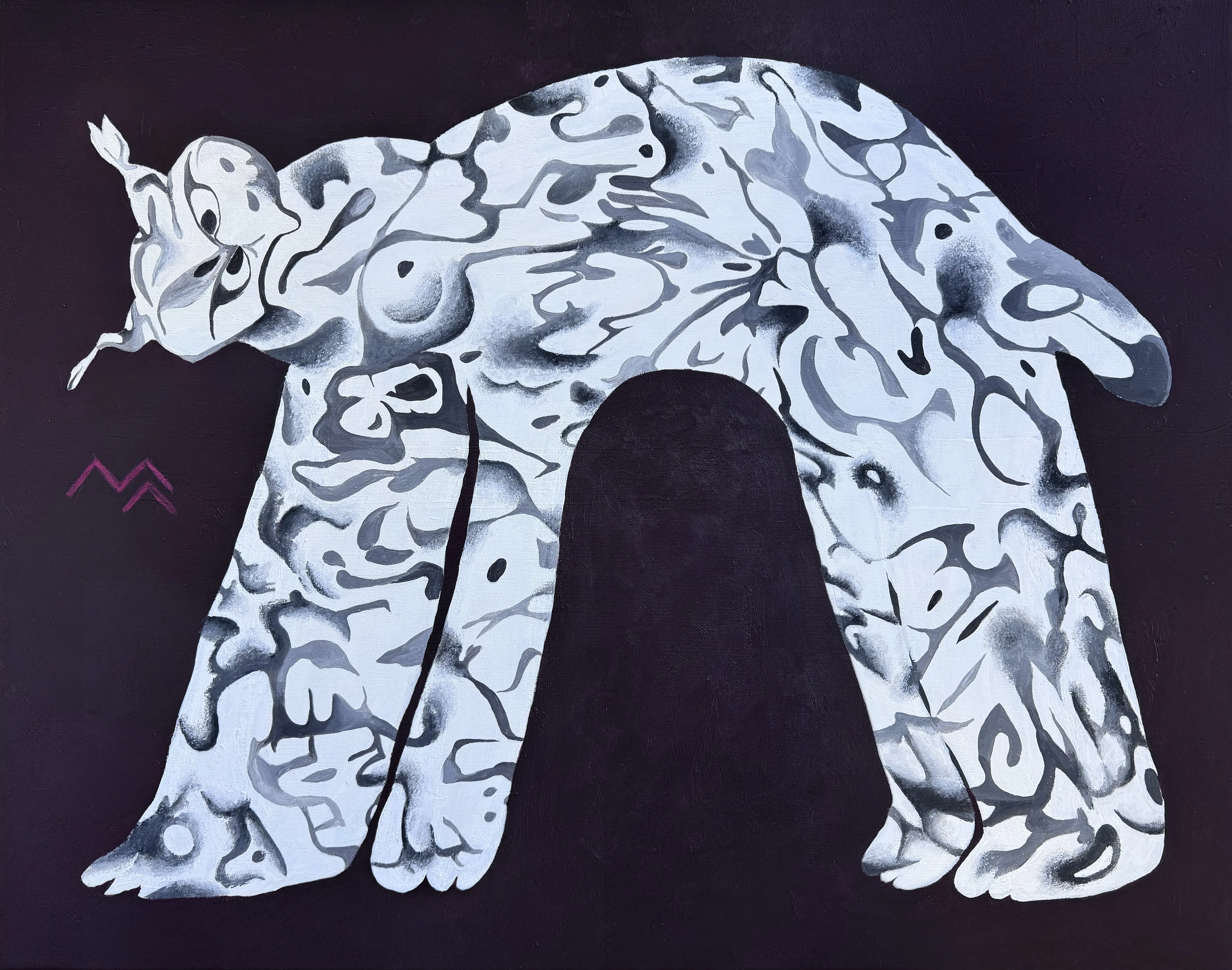 Зображення "Untitled" від Марта Лешак, розмір: 95x75cm, матеріали: акрил, полотно, медіум: Живопис, місто: Львів, ціна: €400 Фото 1 з 4.