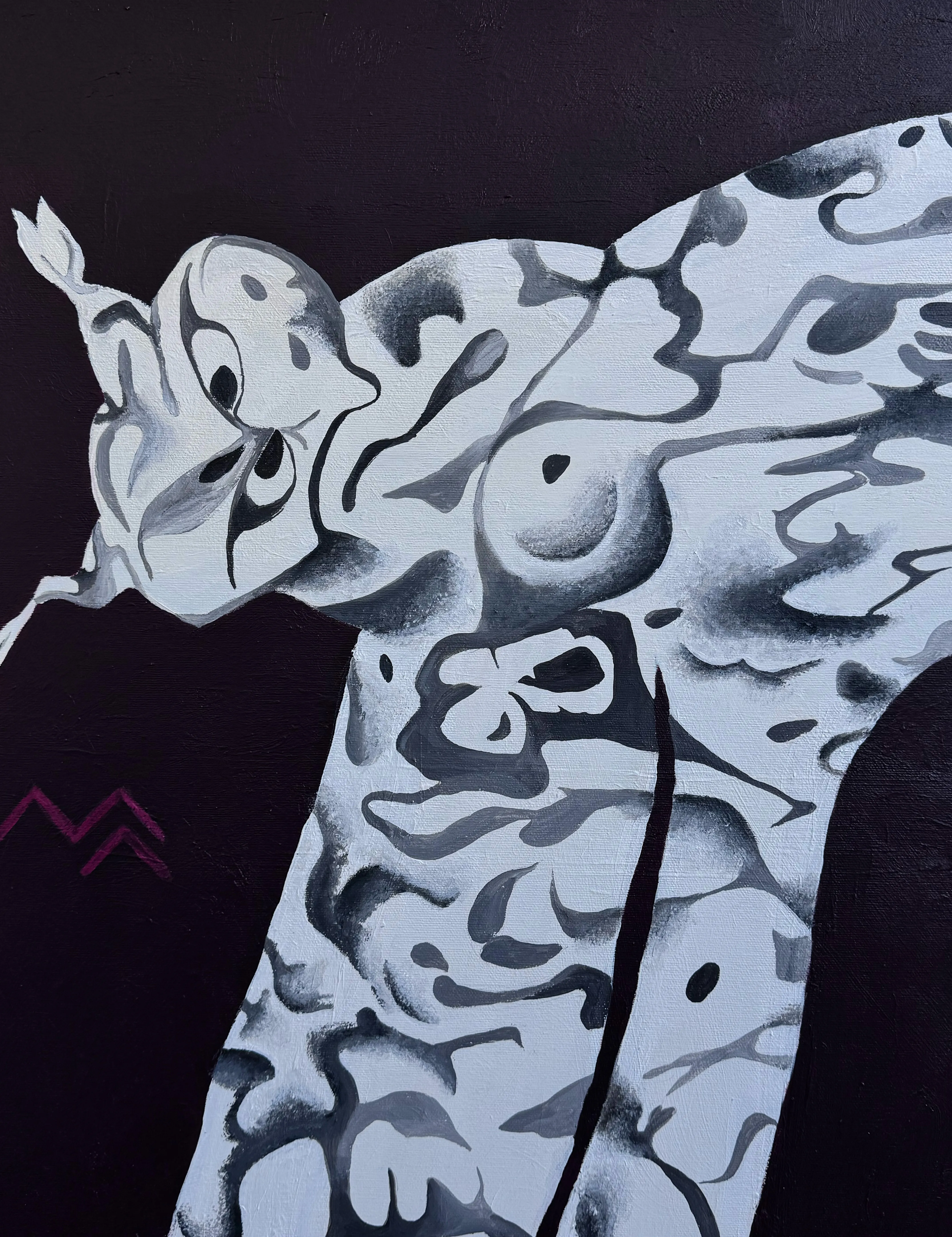 Зображення "Untitled" від Марта Лешак, розмір: 95x75cm, матеріали: акрил, полотно, медіум: Живопис, місто: Львів, ціна: €400 Фото 4 з 4.