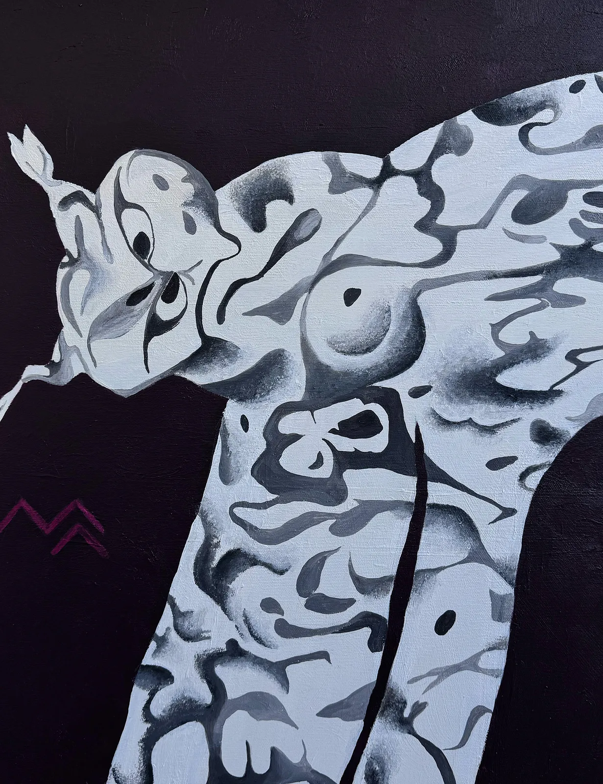 Зображення "Untitled" від Марта Лешак, розмір: 95x75cm, матеріали: акрил, полотно, медіум: Живопис, місто: Львів, ціна: €400 Фото 4 з 4.