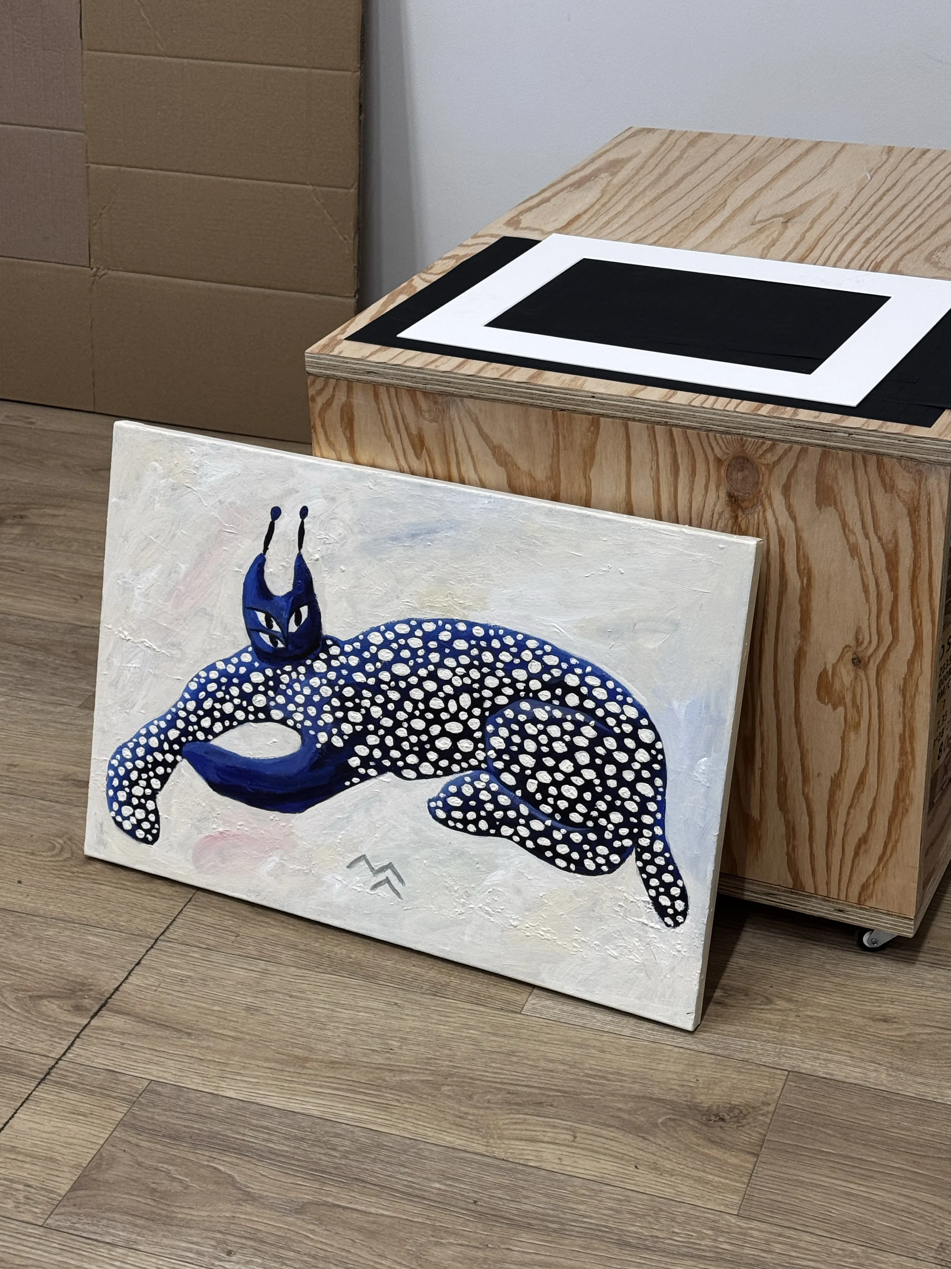 Зображення "рисюлька-синюлька" від Марта Лешак, розмір: 65x45cm, матеріали: акрил, полотно, медіум: Живопис, місто: Львів, ціна: $200 Фото 6 з 6.