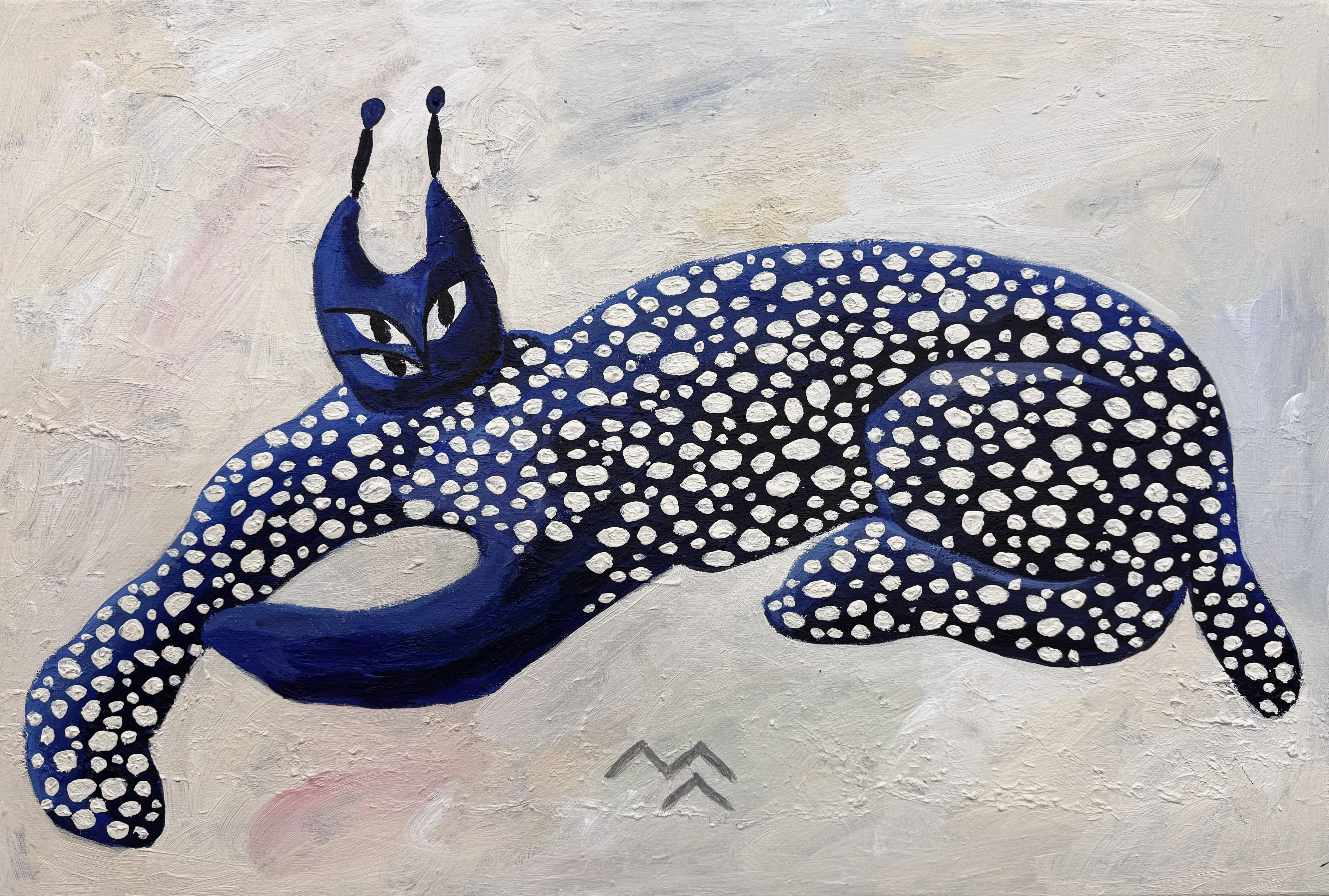Зображення "рисюлька-синюлька" від Марта Лешак, розмір: 65x45cm, матеріали: акрил, полотно, медіум: Живопис, місто: Львів, ціна: $200 Фото 2 з 6.
