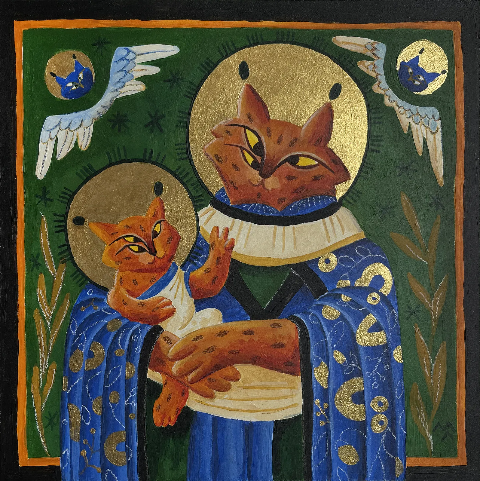 Зображення "великодня" від Марта Лешак, розмір: 30x30cm, матеріали: акрил,пастель, кольорові олівці, картон, медіум: Живопис, місто: львів, ціна: $170 Фото 1 з 4.