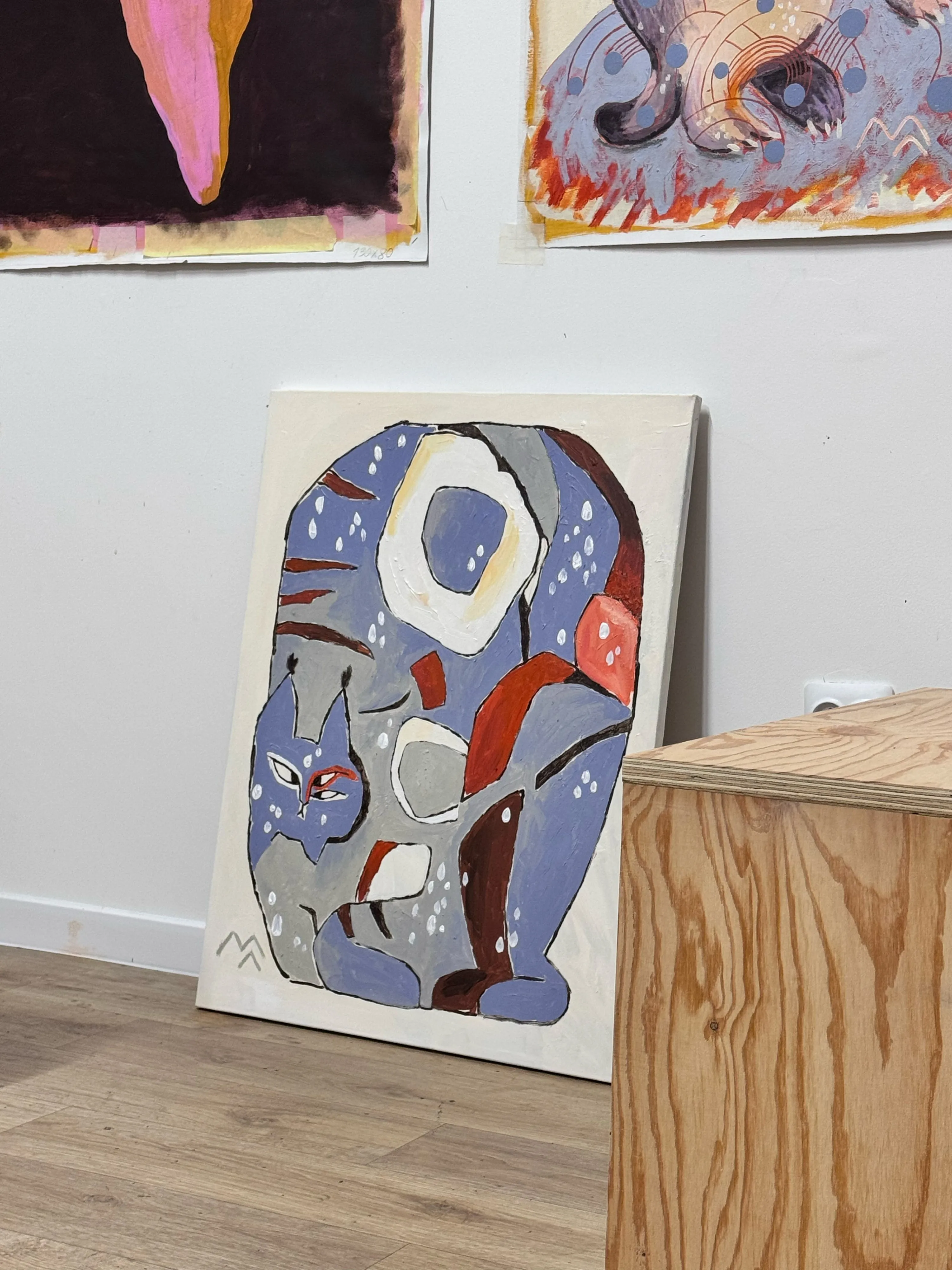 Зображення "Рисюган" від Марта Лешак, розмір: 60x80cm, матеріали: акрил, полотно, медіум: Живопис, місто: Львів, ціна: $350 Фото 6 з 6.