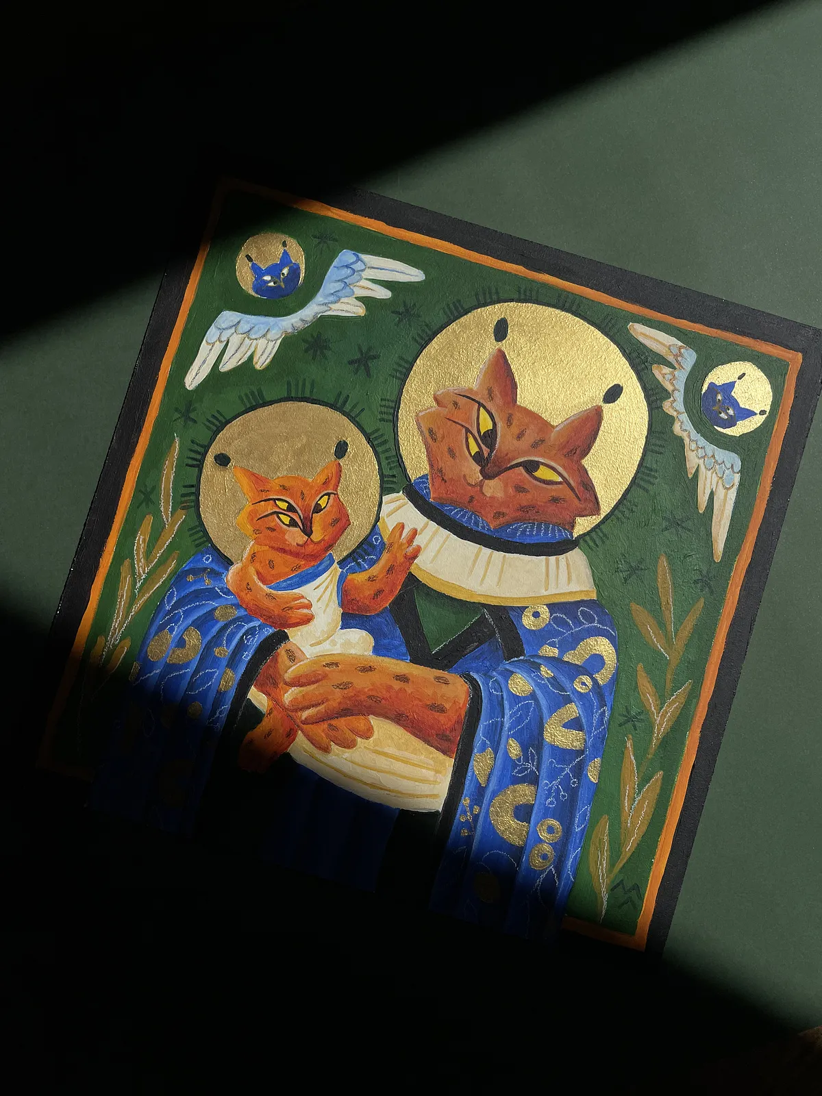 Зображення "великодня" від Марта Лешак, розмір: 30x30cm, матеріали: акрил,пастель, кольорові олівці, картон, медіум: Живопис, місто: львів, ціна: $170 Фото 3 з 4.