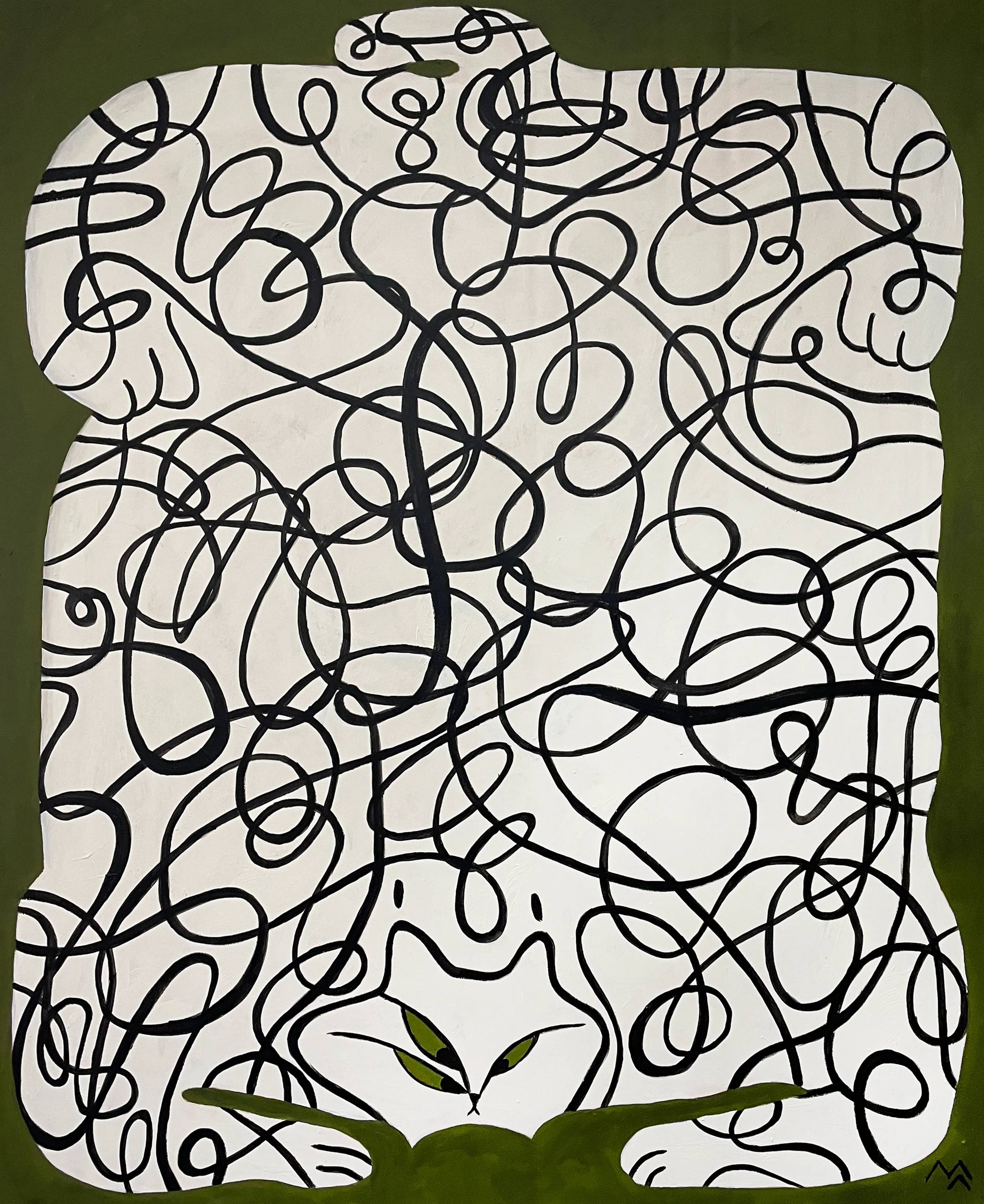 Зображення "Кучерява рись" від Марта Лешак, розмір: 135x100cm, матеріали: акрил, полотно, медіум: Живопис, місто: Львів Фото 1 з 8.