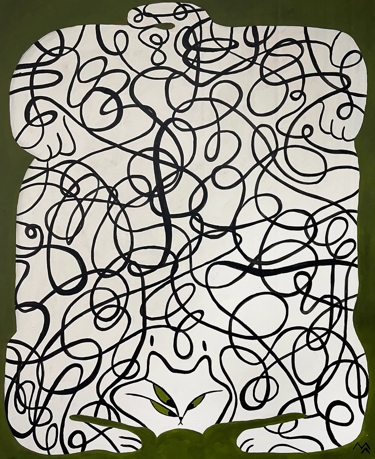 Зображення "Кучерява рись" від Марта Лешак, розмір: 135x100cm, матеріали: акрил, полотно, медіум: Живопис, місто: Львів Фото 1 з 8.