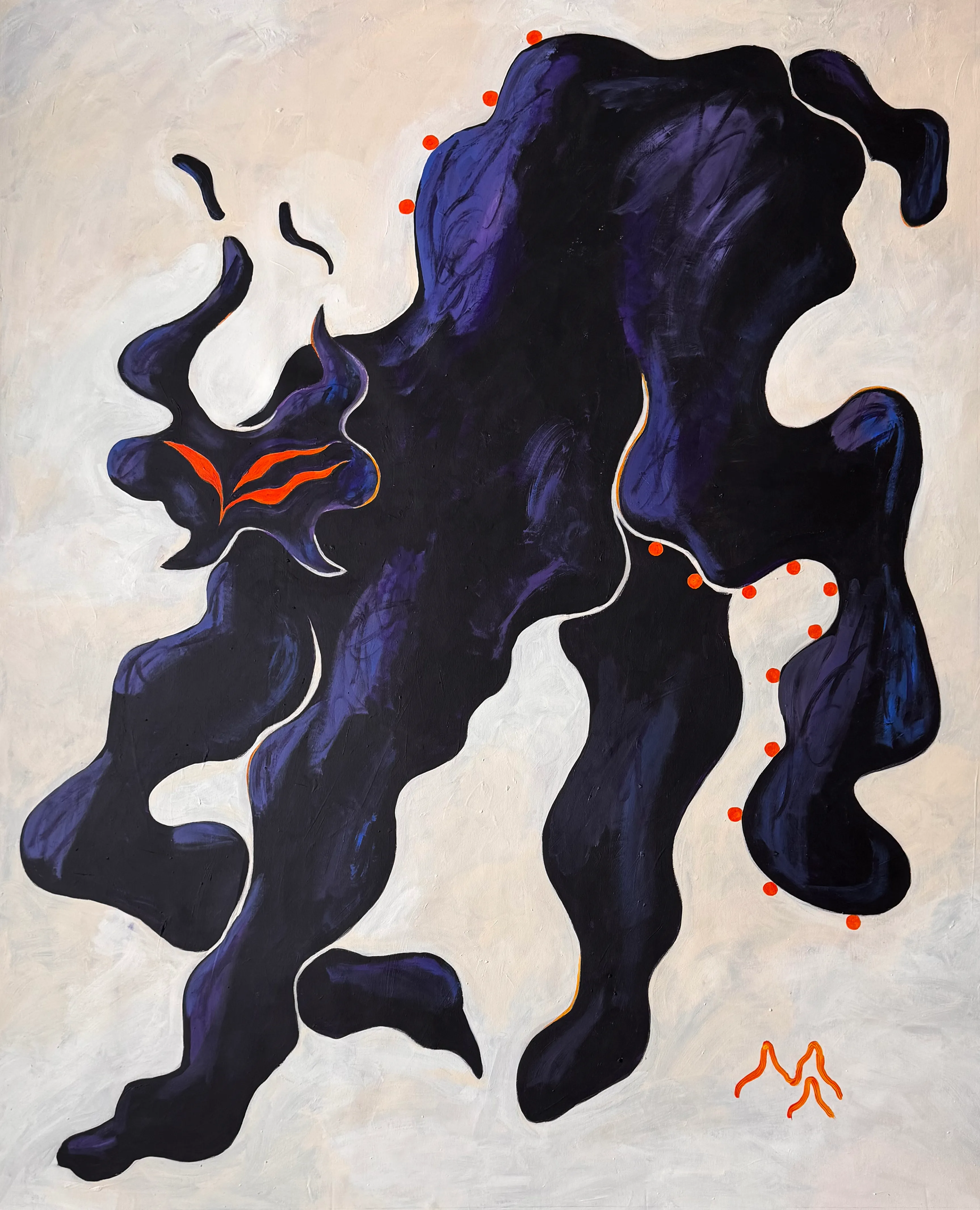 Зображення "Коригорисько" від Марта Лешак, розмір: 140x175, матеріали: акрил, полотно, медіум: Живопис, місто: Львів, серія: Магматична порода, ціна: $800 Фото 1 з 4.