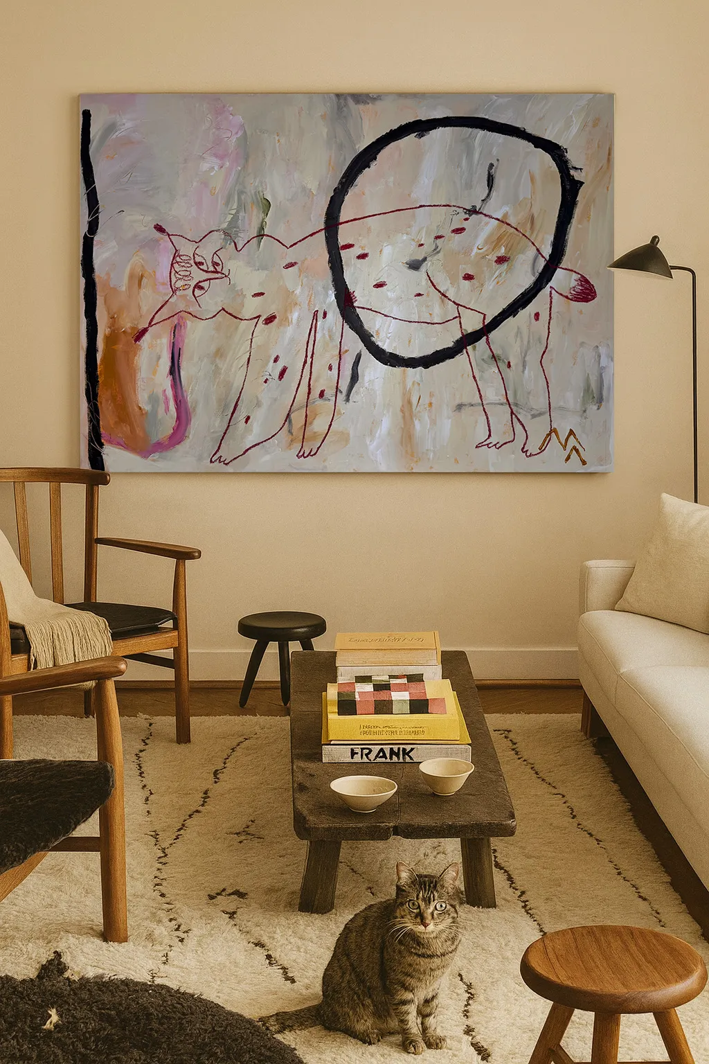 Зображення "Рисізм 1" від Марта Лешак, розмір: 90x130cm, матеріали: акрил, пастель, полотно, ціна: $500 Фото 2 з 6.