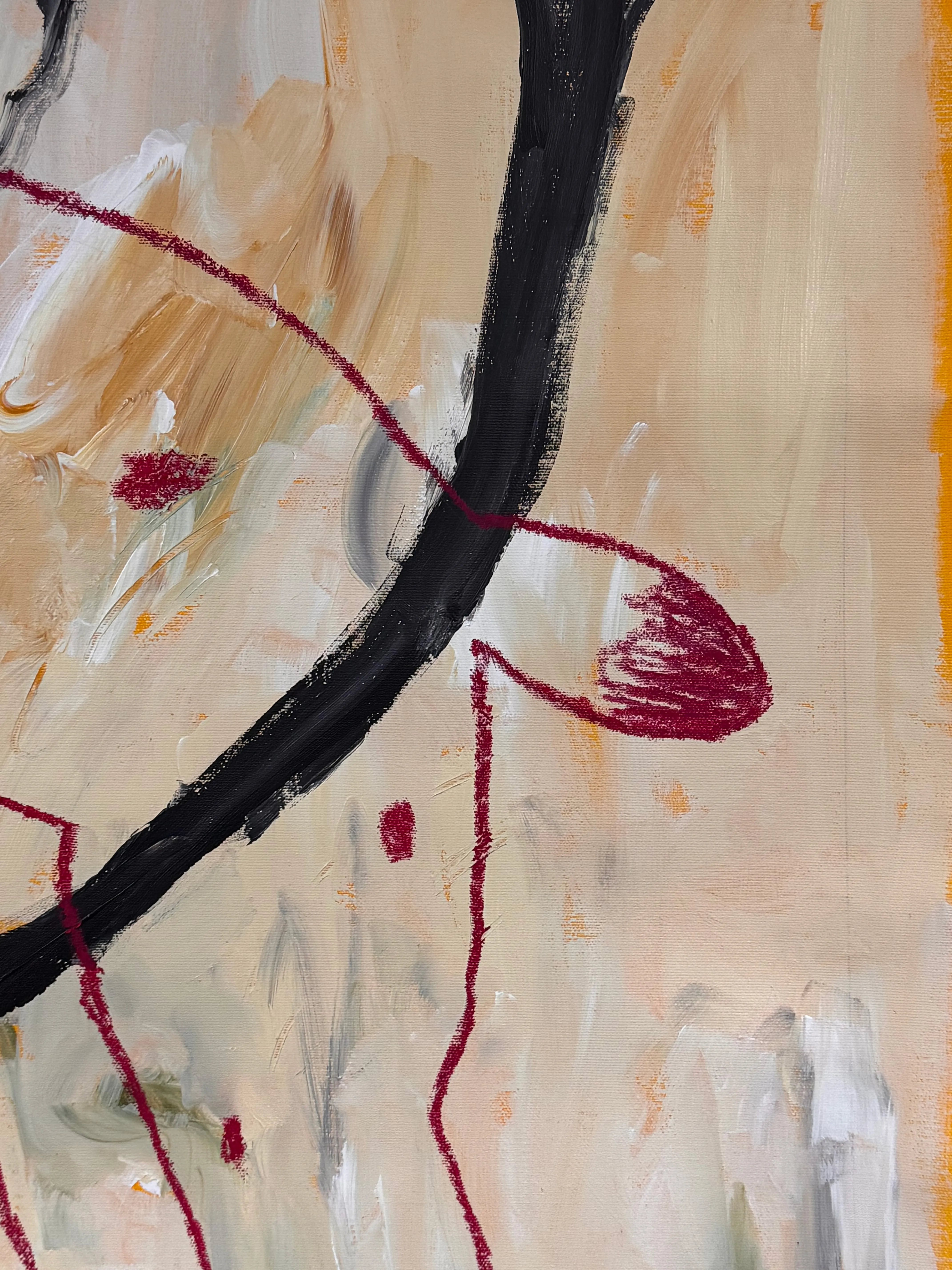 Зображення "Рисізм 1" від Марта Лешак, розмір: 90x130cm, матеріали: акрил, пастель, полотно, ціна: $500 Фото 4 з 6.