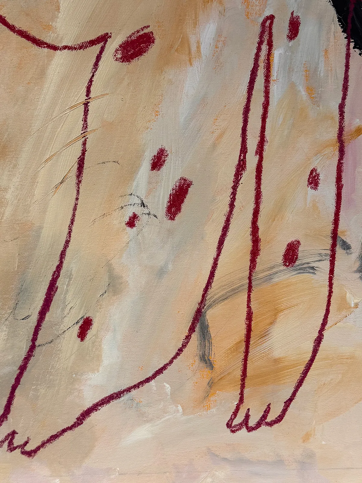 Зображення "Рисізм 1" від Марта Лешак, розмір: 90x130cm, матеріали: акрил, пастель, полотно, ціна: $500 Фото 5 з 6.