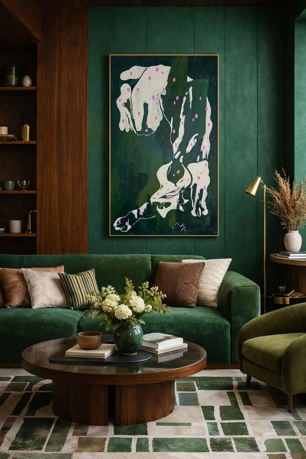 Зображення "в хащах" від Марта Лешак, розмір: 55x95cm, матеріали: акрил, полотно, медіум: Живопис, місто: Львів, серія: Святі Рисі, ціна: $400 Фото 3 з 3.