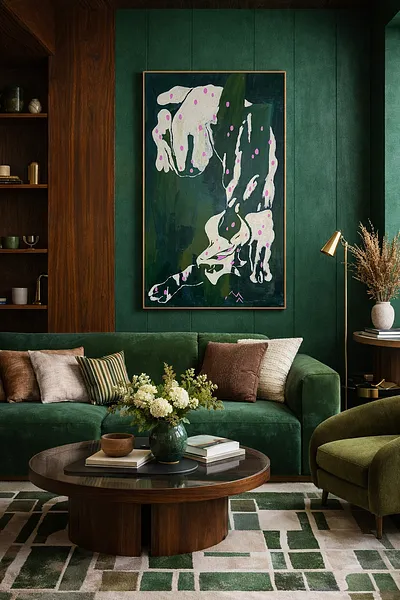 Зображення "в хащах" від Марта Лешак, розмір: 55x95cm, матеріали: акрил, полотно, медіум: Живопис, місто: Львів, серія: Святі Рисі, ціна: $400 Фото 3 з 3.